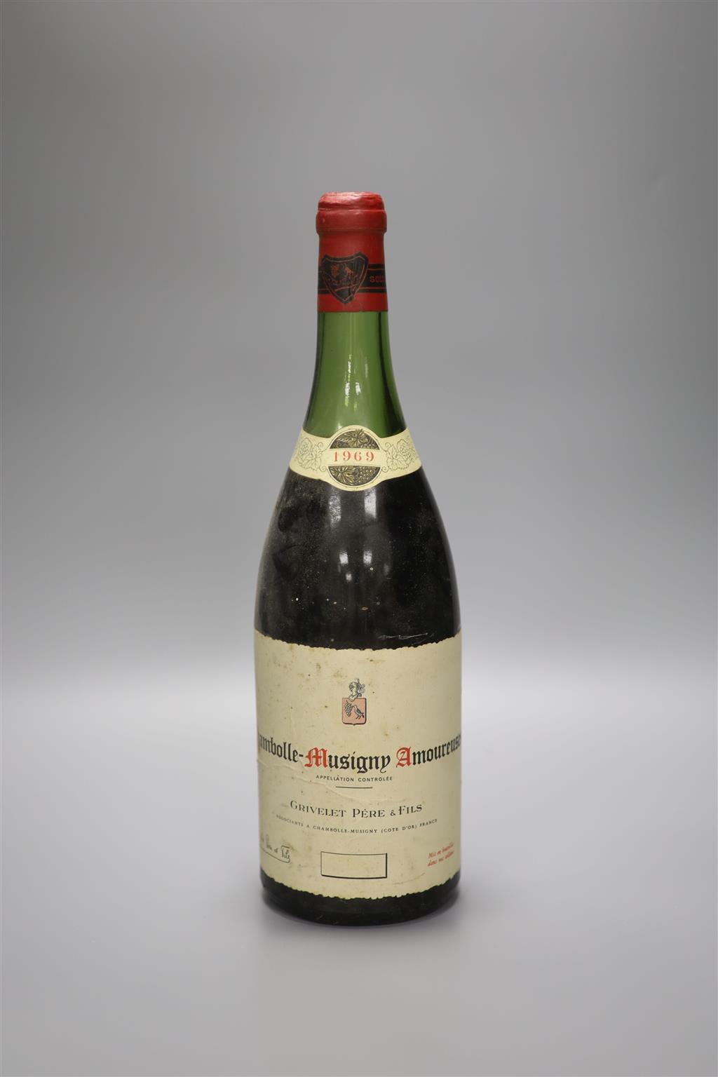 A magnum of Chambolle-Musigny Amoureuses 1969
